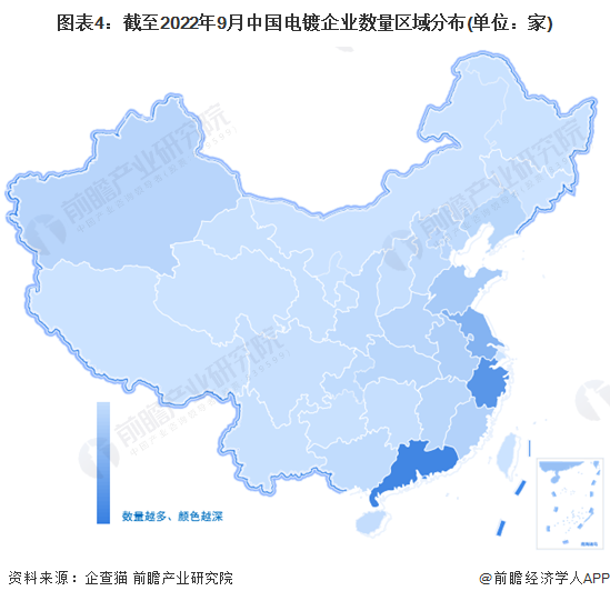 必威收藏！《2022年中国电镀企业大数据全景图谱》(附企业数量、企业竞争、企业投(图4)